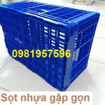 Thùng nhựa gập gọn, sọt nhựa nguyên sinh không pha tạp tại Hà Nội