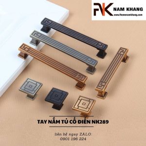 Tay nắm tủ cổ điển dạng thanh vuông NK289 | F-Home NamKhang