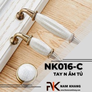 Tay nắm tủ phối sứ vân nứt cổ điển NK316-C | Zalo 0901 196 552