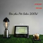 Đèn pha năng lượng mặt trời Piti Solar siêu sáng 200W