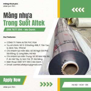 Màng nhựa pvc trong suốt khổ lớn 1.5mm