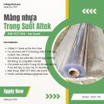 Màng nhựa pvc trong suốt khổ lớn 1.5mm