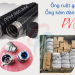 Ống ruột gà, ống luồn dây lõi thép bọc nhựa PVC đen