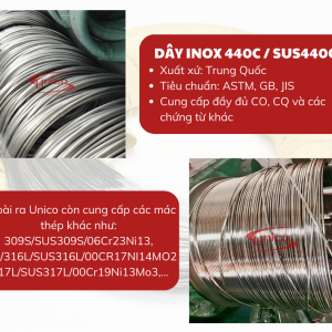 Dây inox 440C/SUS440C – Unico Steel