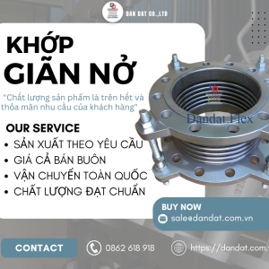 Khớp Co Giãn Cho Nồi Hơi Công Nghiệp| Khớp Nối Co Giãn Chịu Áp Cao – Giải Pháp Từ Dan Dat Co.,LTD