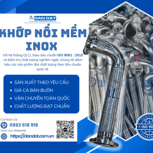 Khớp Nối Mềm Inox 2 Đầu Cong, Khớp nối mềm chống rung inox, Khớp nối mềm inox công nghiệp