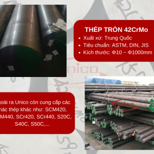 Thép tròn 42CrMo – Unico Steel