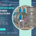 Khớp nối mềm rắc co ren, khớp nối mềm kim loại, khớp nối giảm rung máy bơm