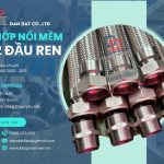 Khớp nối mềm rắc co ren, khớp nối mềm kim loại, khớp nối giảm rung máy bơm