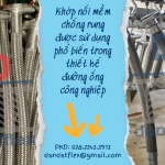 Khớp nối mềm chịu nhiệt, khớp nối mềm nối ren, khớp nối mềm inox công nghiệp