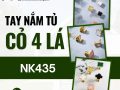 Núm cửa tủ đồng cao cấp dạng cỏ 4 lá NK435 | Zalo 0901 196 552