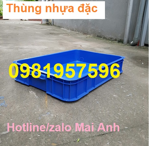 Thùng nhựa đặc cao 10 cm, sóng bít công nghiệp, sóng nhựa công nghiệp