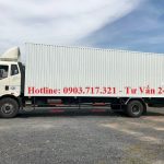 Xe tải Faw 6t8 thùng kín Pallet có con lăn điện tử mở 6 cửa hông