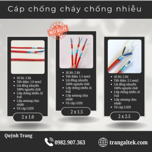 Cáp Chống Cháy chống nhiễu GFT Altek Kabel: an toàn trong nhiệt độ cao