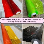 Màng nhựa pvc trong dẻo trong màu giá sỉ mua bán nhanh