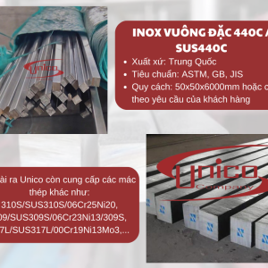 Inox vuông đặc 440C/SUS440C – Unico Steel