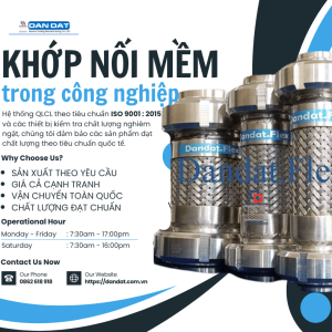 Khớp Nối Mềm Inox- Khớp nối mềm cho đường ống dẫn hơi, Khớp nối giảm rung inox 304: Giải Pháp Linh Hoạt Cho Hệ Thống Đường Ống