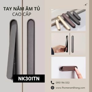 Tay nắm âm tủ cao cấp thiết kế nắp bật NK301TN | Zalo 0901 196 552