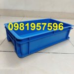 Thùng nhựa đặc B2, khay nhựa B2 kích thước 455 x 270 x 120 mm