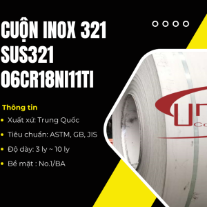 Cuộn inox cán nóng 321/SUS321 – Unico Steel