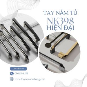 BST tay nắm tủ hợp kim bền đẹp và thiết kế hiện đại NK398 | Zalo 0901 196 552